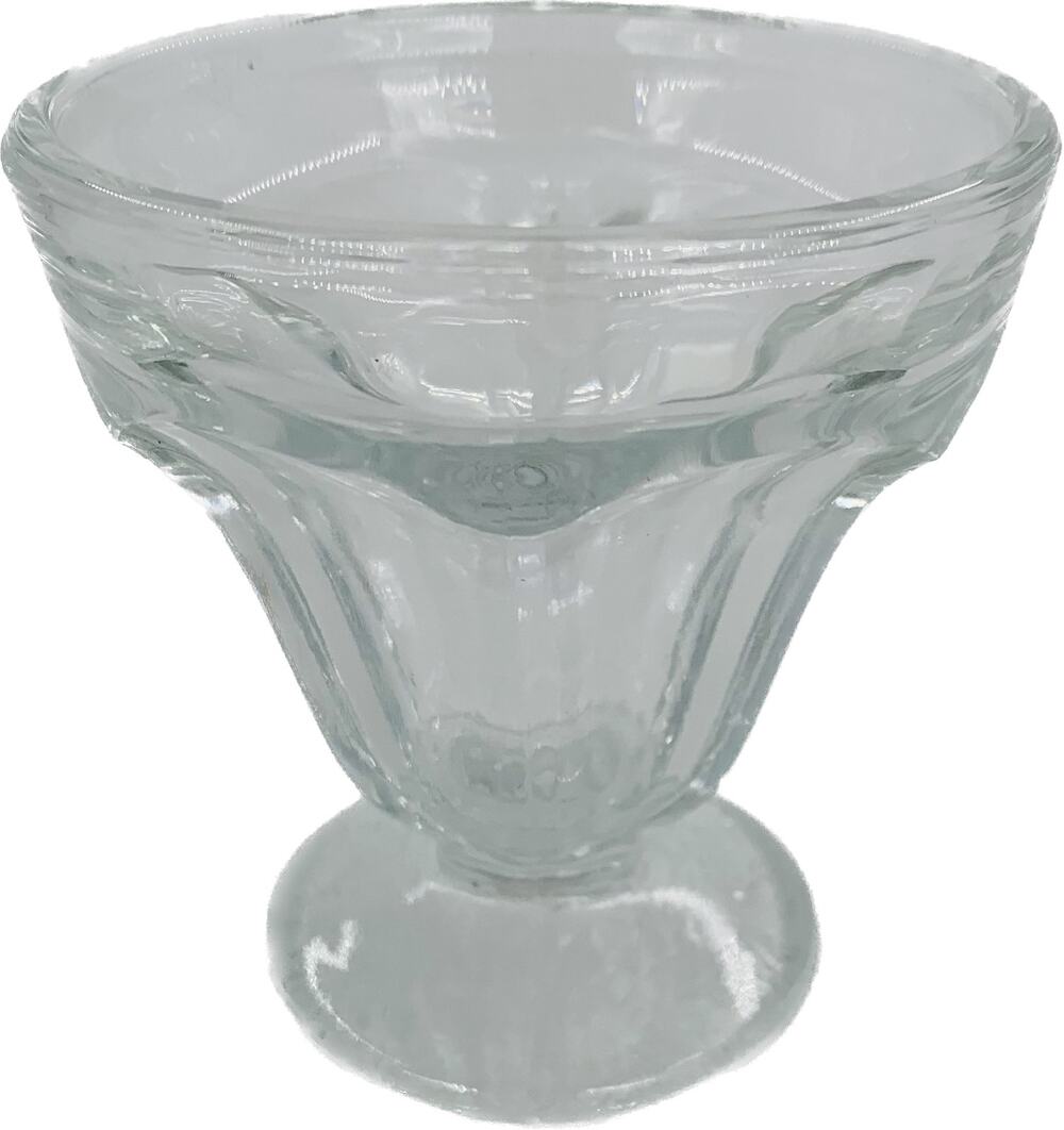 Dominion Glass Sherbet Cup Lotus Dessert Mini Single Clear Sundae Dish Footed